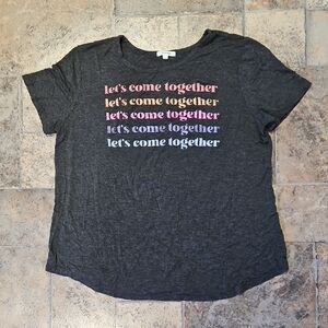 Let's Come Together Maurices Shirt Size Large